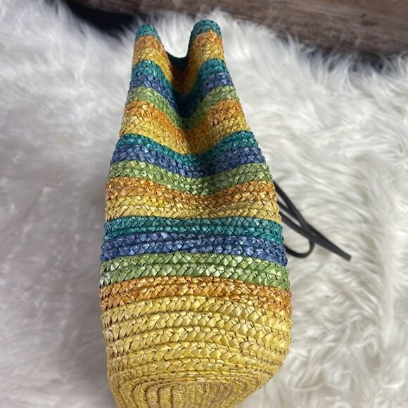 NWOT Wheat Straw Ladies Purse, Yellow - Picture 10 of 10